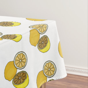Lemon Cartoon Illustration Tischdecke