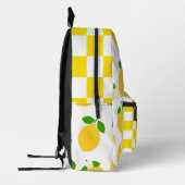 Lemon Checkered Backpack Bedruckter Rucksack (Links)