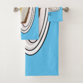 Lemon cheesecake Cartoon Illustration Badhandtuch Set (Insitu)