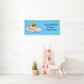 Lemon cheesecake Cartoon Illustration Banner (Insitu)