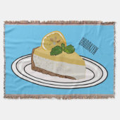 Lemon cheesecake Cartoon Illustration Decke (Vorderseite)