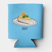 Lemon cheesecake Cartoon Illustration Dosenkühler (Vorderseite)
