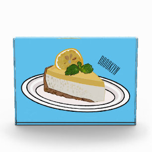 Lemon cheesecake Cartoon Illustration Fotoblock