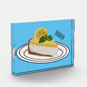 Lemon cheesecake Cartoon Illustration Fotoblock (Links)
