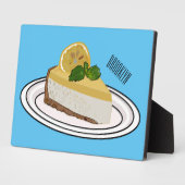 Lemon cheesecake Cartoon Illustration Fotoplatte (Seite)
