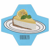 Lemon cheesecake Cartoon Illustration Fußball (Flach)