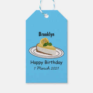Lemon cheesecake Cartoon Illustration Geschenkanhänger