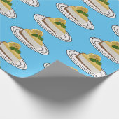 Lemon cheesecake Cartoon Illustration Geschenkpapier (Ecke)