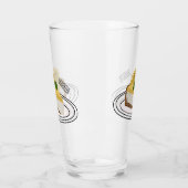 Lemon cheesecake Cartoon Illustration Glas (Links)