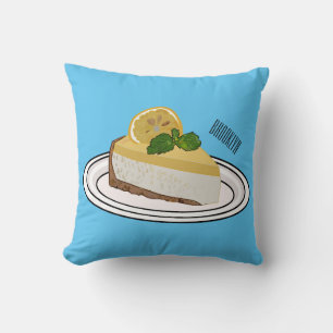 Lemon cheesecake Cartoon Illustration Kissen