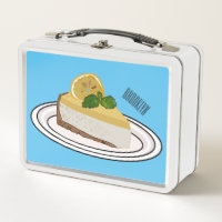 Lemon cheesecake Cartoon Illustration