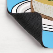 Lemon cheesecake Cartoon Illustration Mousepad (Ecke)
