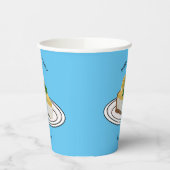 Lemon cheesecake Cartoon Illustration Pappbecher (Links)