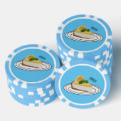 Lemon cheesecake Cartoon Illustration Pokerchips (Stapel)