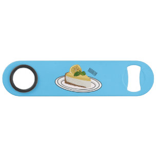 Lemon cheesecake Cartoon Illustration Speed Flaschenöffner