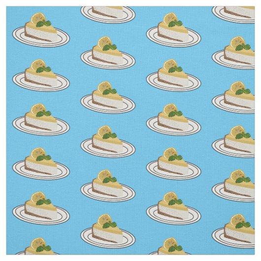 Lemon cheesecake Cartoon Illustration Stoff (Muster)