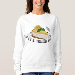 Lemon cheesecake Cartoon Illustration Sweatshirt