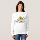 Lemon cheesecake Cartoon Illustration Sweatshirt (Vorne ganz)