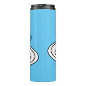 Lemon cheesecake Cartoon Illustration Thermosbecher (Rückseite)