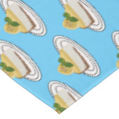 Lemon cheesecake Cartoon Illustration Tischdecke (Schrägansicht)