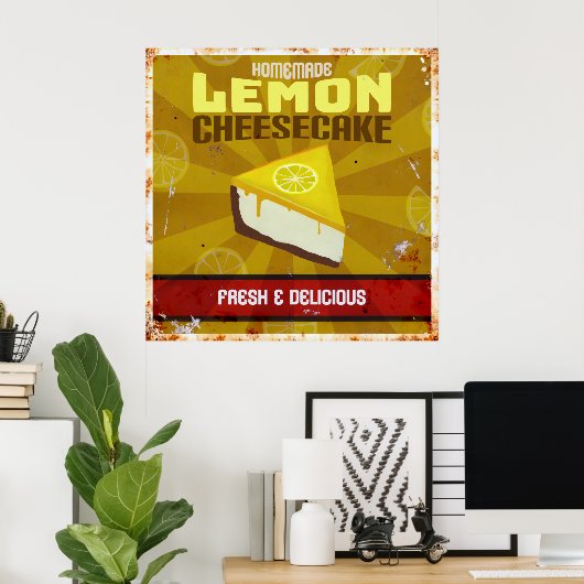 Lemon Cheesecake Poster (Heimbüro)