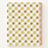 Lemon Cherry Danish Pastry Kitchen Bakery Notizblock (Rückseite)