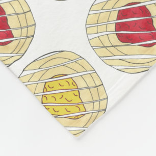 Lemon Cherry Danishs Frühstück süße Konditorei Fleecedecke