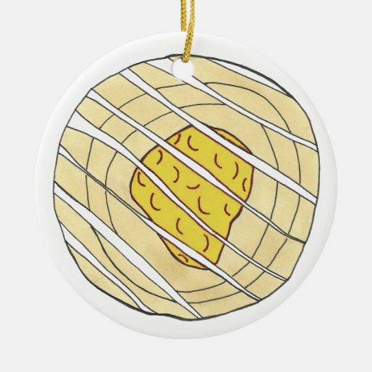 Lemon Cherry Danishs Frühstück süße Konditorei Keramik Ornament (Vorne)