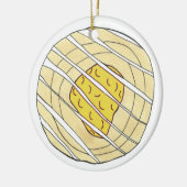 Lemon Cherry Danishs Frühstück süße Konditorei Keramik Ornament (Links)