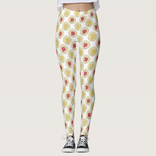 Lemon Cherry Danishs Frühstück süße Konditorei Leggings