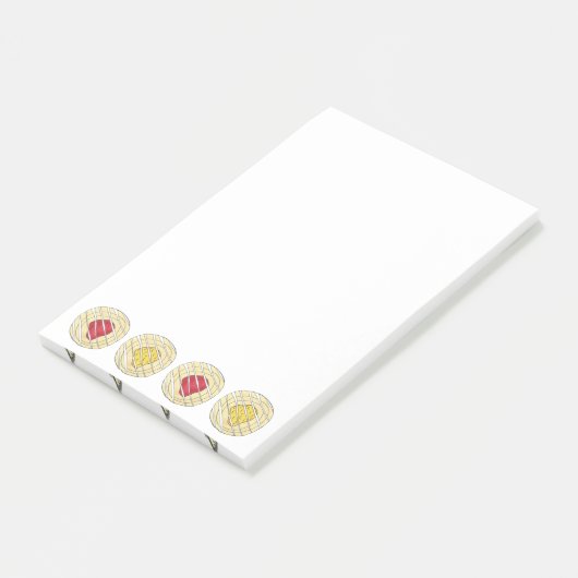 Lemon Cherry Danishs Frühstück süße Konditorei Post-it Klebezettel (angewinkelt)