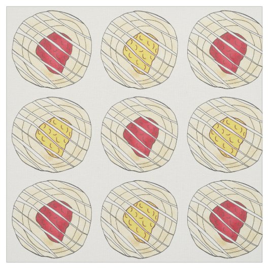 Lemon Cherry Danishs Frühstück süße Konditorei Stoff (Muster)