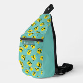 Lemon Chic Aqua Crossbody Bag (Rechte Ecke)