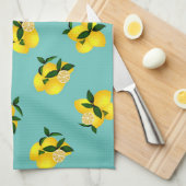 Lemon Chic Aqua Geschirrtuch (Viertel Falte)