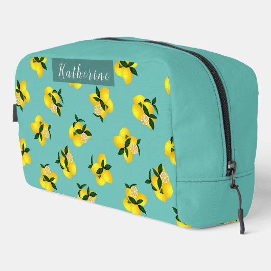 Lemon Chic Aqua Waschbeutel (Rechte Ecke)