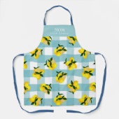Lemon Chic Blue Gingham Schürze (Vorderseite)