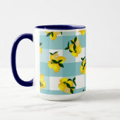 Lemon Chic Blue Gingham Tasse (Links)