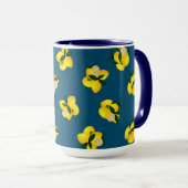 Lemon Chic Dark Blue Design Tasse (VorderseiteRechts)
