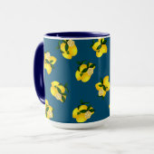 Lemon Chic Dark Blue Design Tasse (Vorderseite Links)