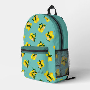 Lemon Chic Design Aqua Bedruckter Rucksack