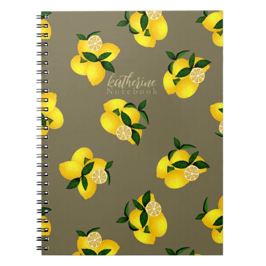 Lemon Chic Design Green Notizblock (Vorderseite)