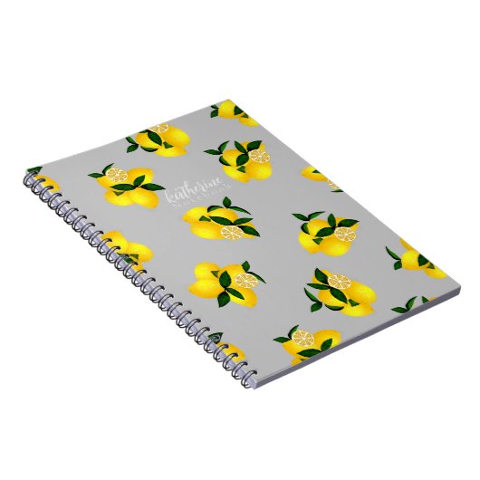 Lemon Chic Design Light Gray Notizblock (Rechte Seite)