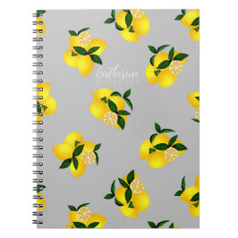 Lemon Chic Design Light Gray Notizblock