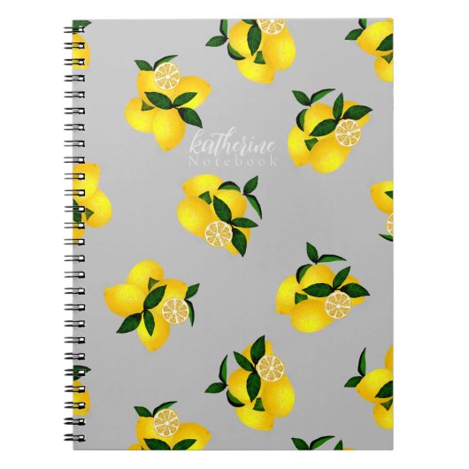 Lemon Chic Design Light Gray Notizblock (Vorderseite)