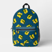 Lemon Chic Design Türkis Bedruckter Rucksack (Vorderseite)