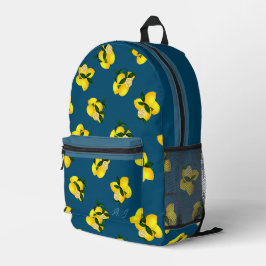 Lemon Chic Design Türkis Bedruckter Rucksack