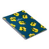 Lemon Chic Design Türkis Notizblock (Rechte Seite)