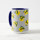 Lemon Chic Gray Design Tasse (Vorderseite Links)