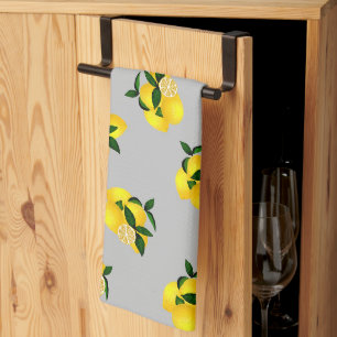 Lemon Chic Gray Geschirrtuch
