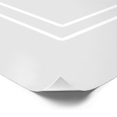 Lemon Chic Gray Glossy Poster (Ecke)